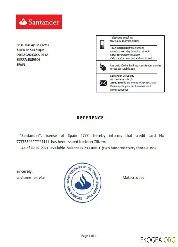 Espagne , Santander , reference